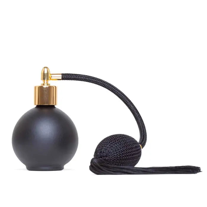 essential atomzier classic matt black tassel dressing table perfume atomizer