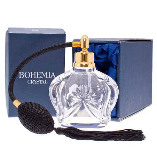 Hand cut bohemia Crystal fragrance Atomizer with gold
