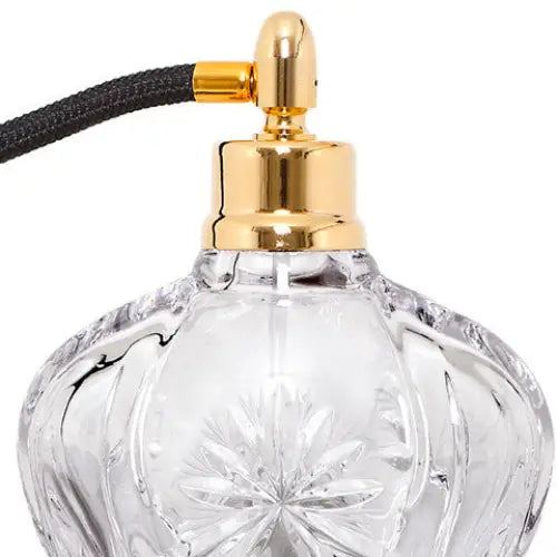 Hand cut bohemia Crystal fragrance Atomizer with gold