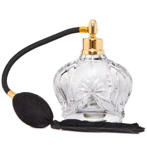 Hand cut bohemia Crystal fragrance Atomizer with gold