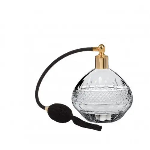 Royal Scot Hand Cut Lead Crystal Regency Atomizer with Black