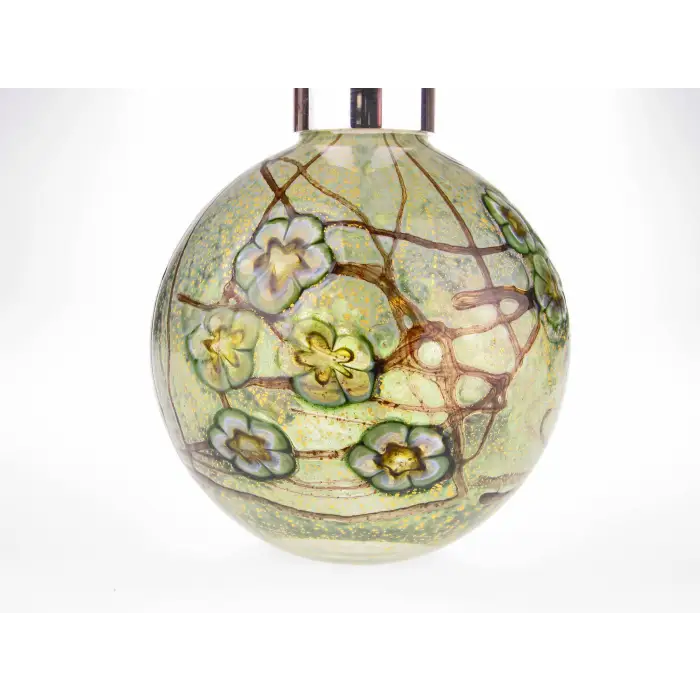 Summer blossom Garden Green mouth blown glass perfume