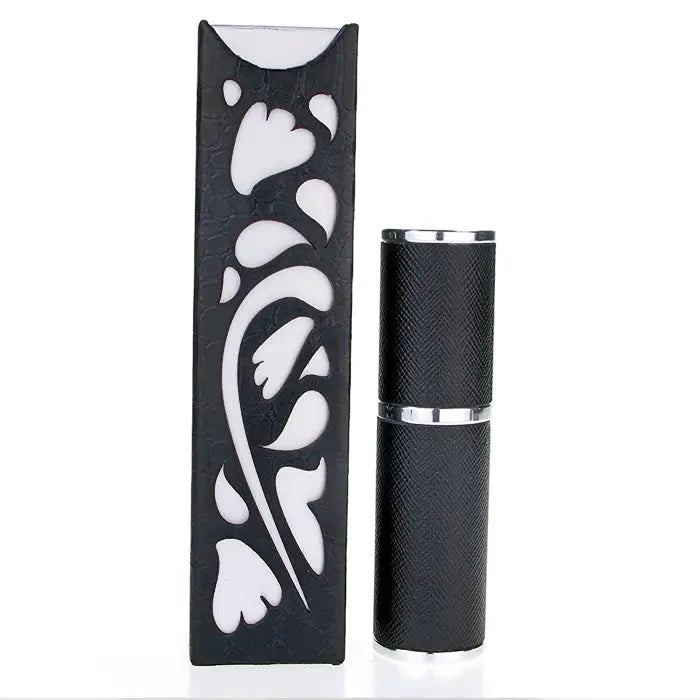 silver saffiano essential atomizer company 8ml travel unisex fragrance atomizer