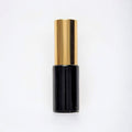 Black glass 10ml atomizer with gold lid