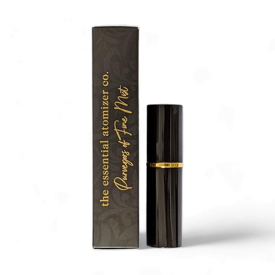 Essential Black 8ml Travel Perfume atomizer