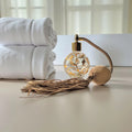 Hand painted round bottle perfume atomizer with Gold tassel