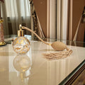 Hand painted round bottle perfume atomizer with Gold tassel