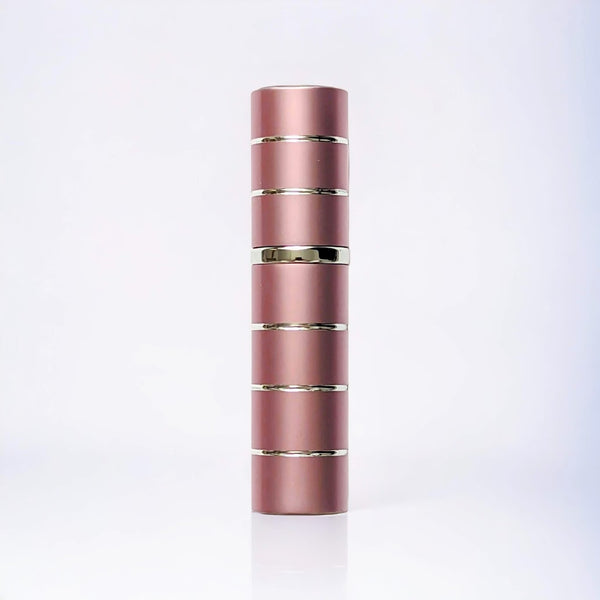 5ML PINK PERFUME ATOMIZER WITH SILVER RINGS perfume atomizer