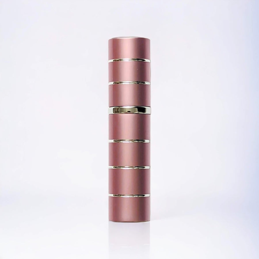 5ML PINK PERFUME ATOMIZER WITH SILVER RINGS perfume atomizer