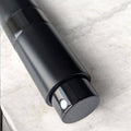 black essential atomizer 8ml twist up close up of the spray head