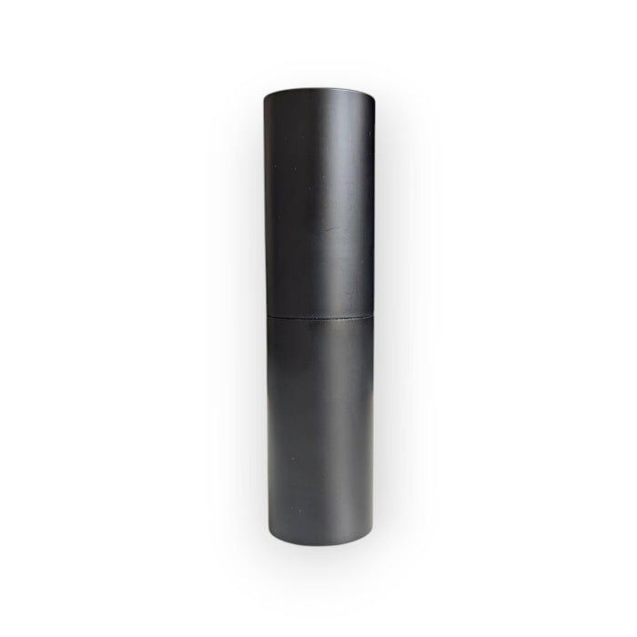 essential atomizer easy fill black twist up 8ml with silver fitting side view