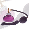 Amertyst glass perfume fragrance atomizer with silver plated