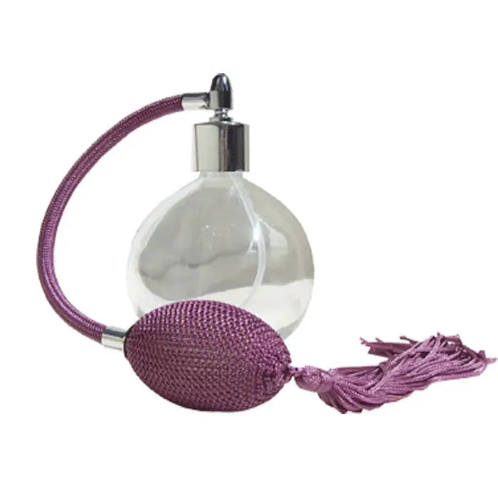 Classic Glass Perfume Atomizer with Lavender Tassel Elegant