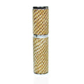 Cream Faux Snake Skin 5ml Travel Atomizer - tan snake -