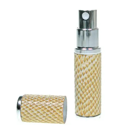 Travel in style with Cream Faux Snake Skin perfume Atomizer - 5ml ...