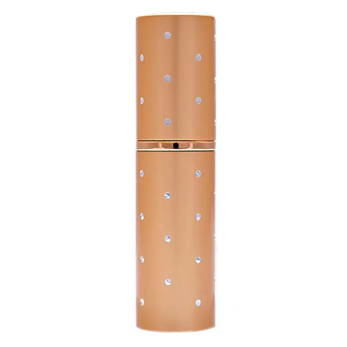 Elegant gold 8ml atomizer with silver dots - Gold dot -