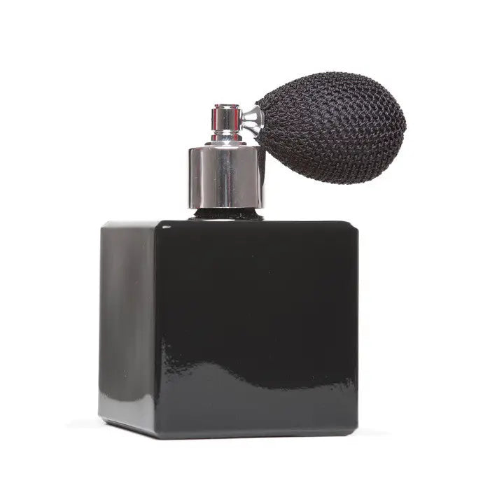 Essential black gloss Cube 100ml atomizer with bulb &
