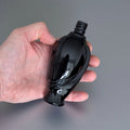 Tall French labo black glass 100ml bulb atomizer
