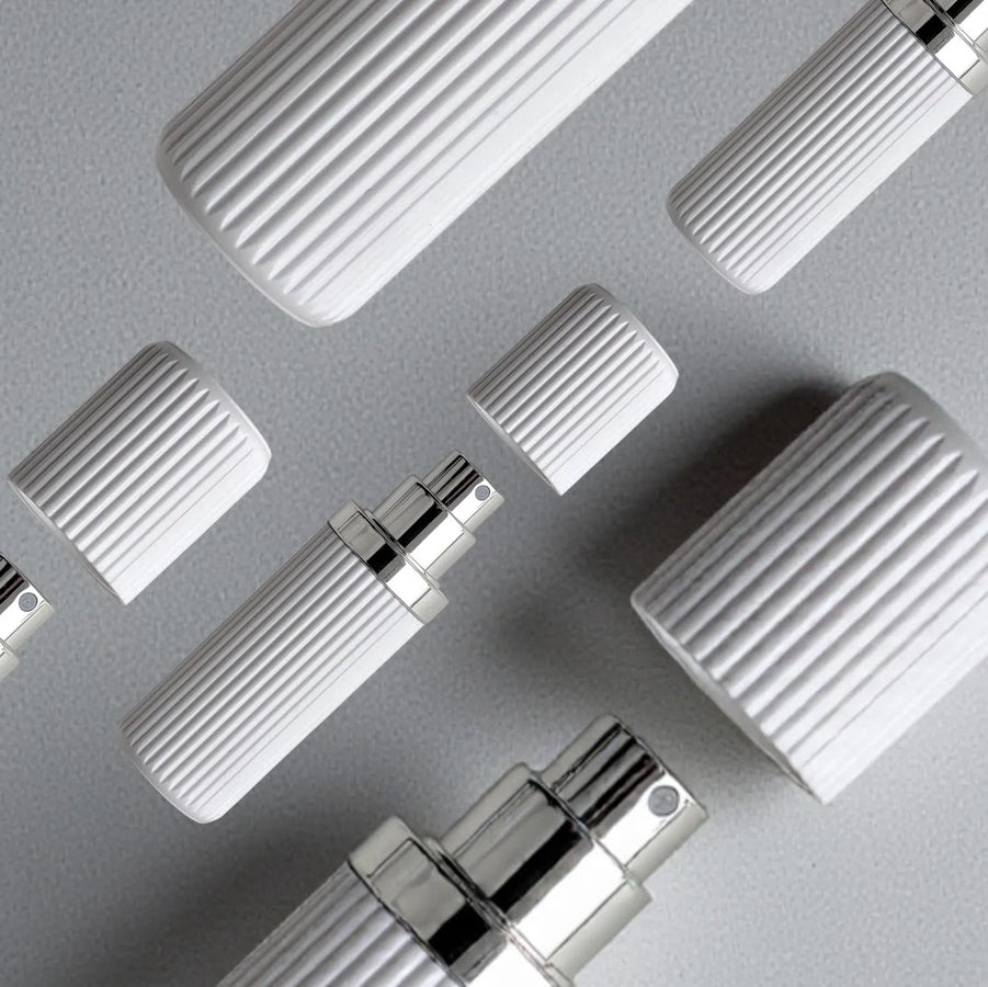 FLUXE 8ml Refillable Travel Perfume Atomizer – Magnetic, Leak-Proof, White | Essential Atomizer