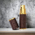 Essential Atomizer Co Brown & Gold Crocodile 8ml perfume atomizer