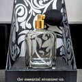 Domed cube 100ml atomizer with bulb & presentation box