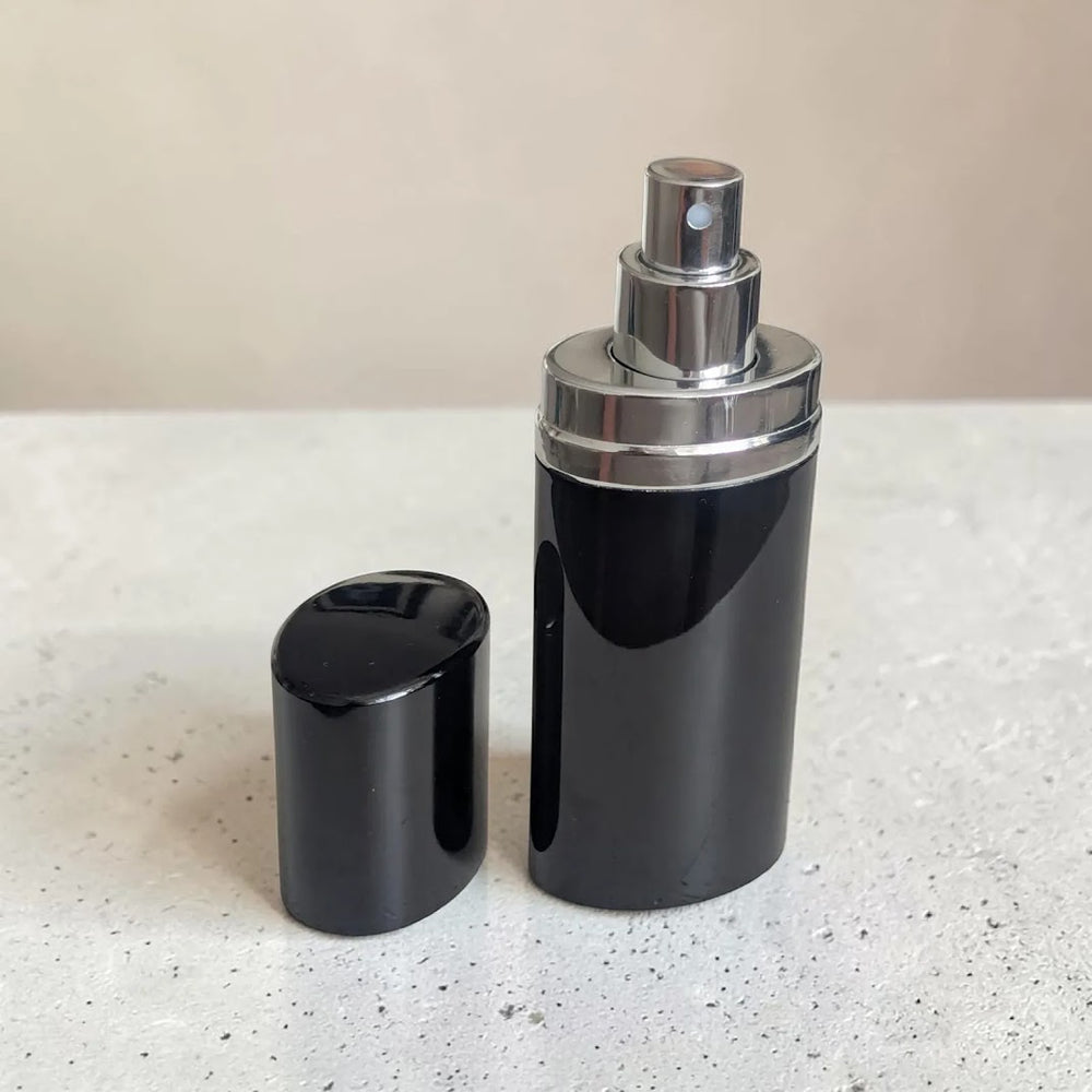 Black Oval 30ml Perfume Atomizer –  Refillable & Travel-Ready