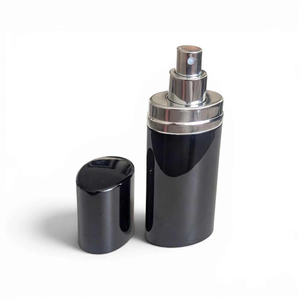 Black Oval 30ml Perfume Atomizer –  Refillable & Travel-Ready