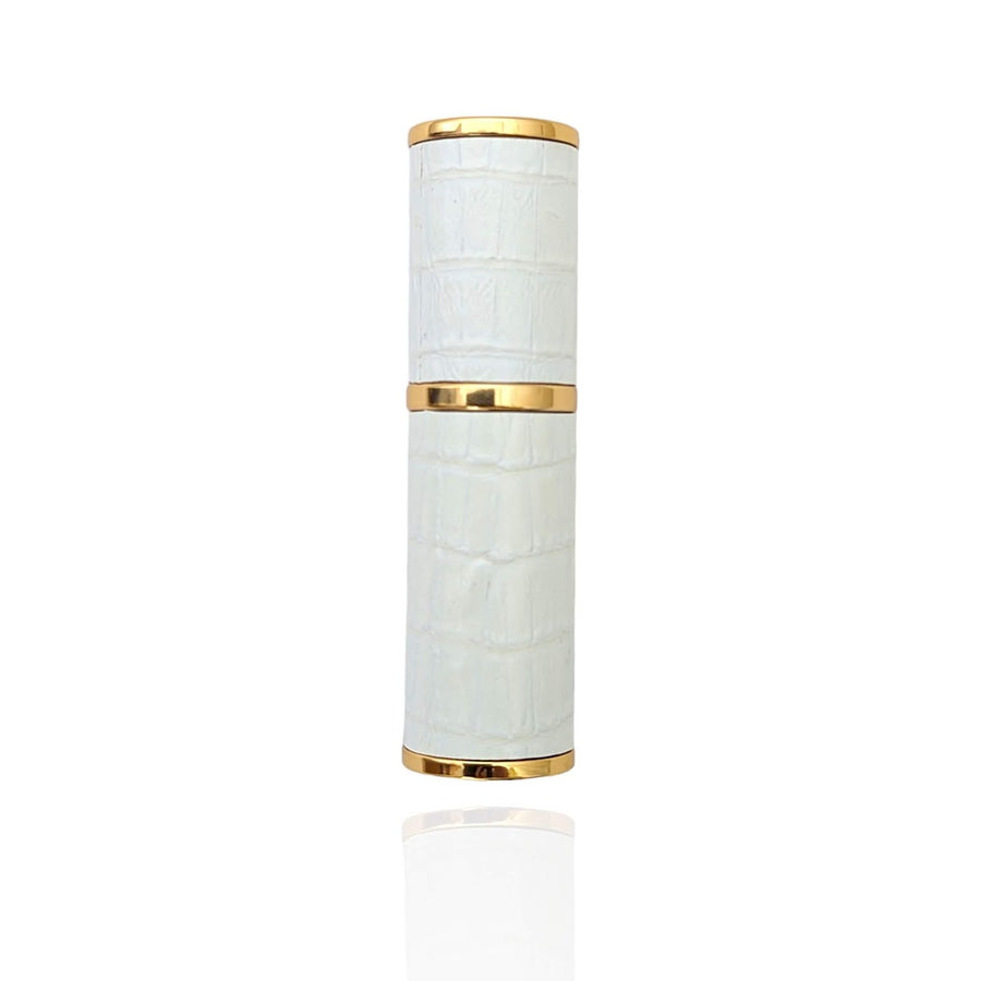 Essential White Croc travel 8ml Perfume atomizer