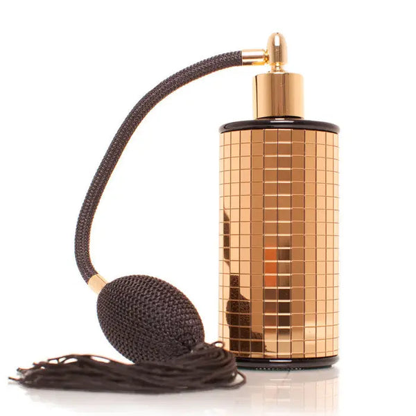 Gold Mirror 100ml tassel spray atomizer - gold mirror tassel