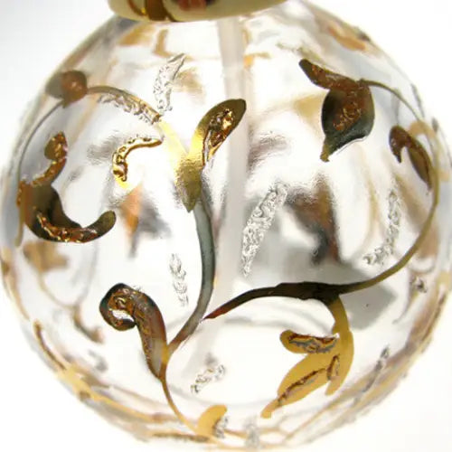 Hand painted round bottle perfume atomizer with Gold tassel