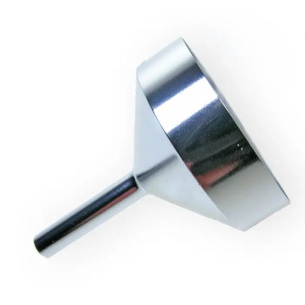 Large Silver metal filling funnel - large silver funnel -