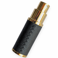 The Essential Atomizer Saffiano Stitch Leather with Gold 8ml Fragrance Atomizer