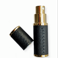 The Essential Atomizer Saffiano Stitch Leather with Gold 8ml Fragrance Atomizer