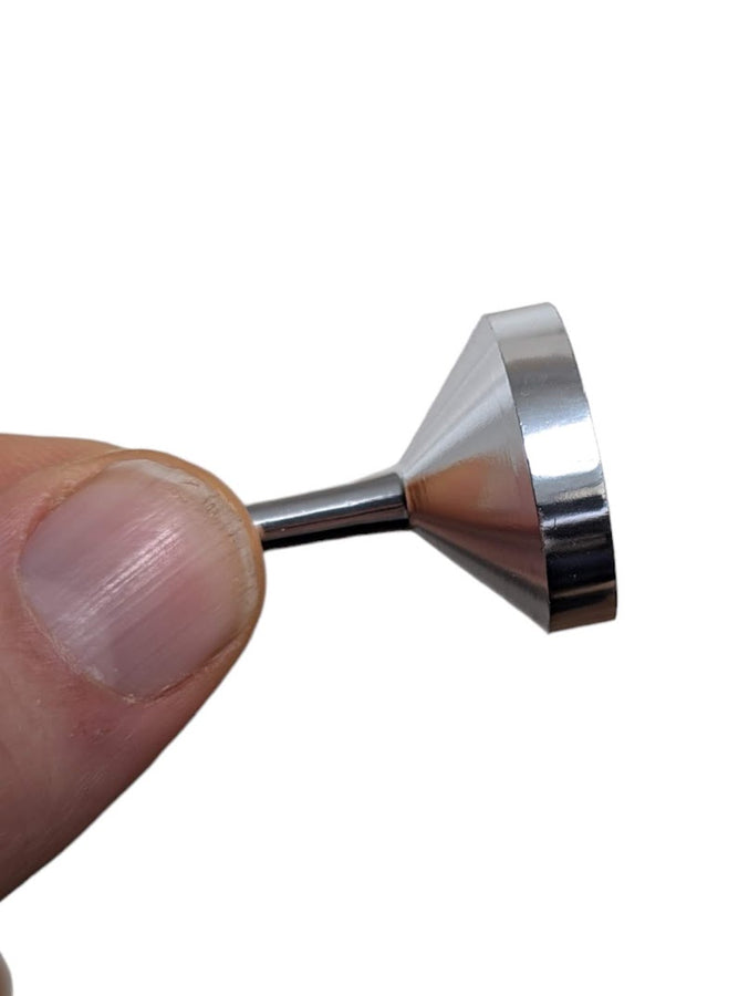 Small Metal Aluminum Filling Funnel – Mini Silver Funnel for Bottles, Perfumes & Essential Oils (3cm Height, 2.4cm Mouth