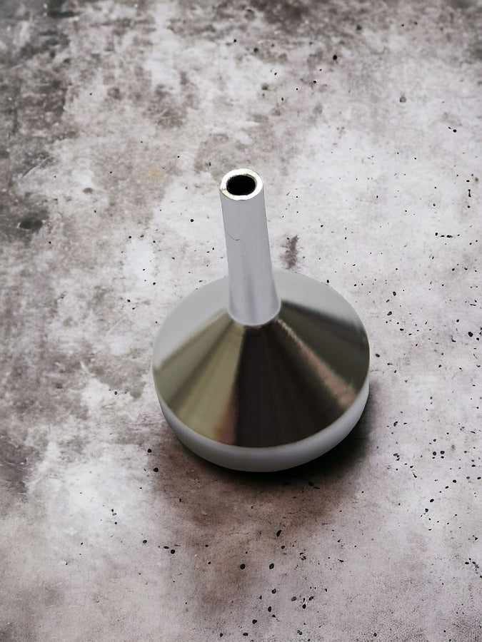 Small Metal Aluminum Filling Funnel – Mini Silver Funnel for Bottles, Perfumes & Essential Oils (3cm Height, 2.4cm Mouth