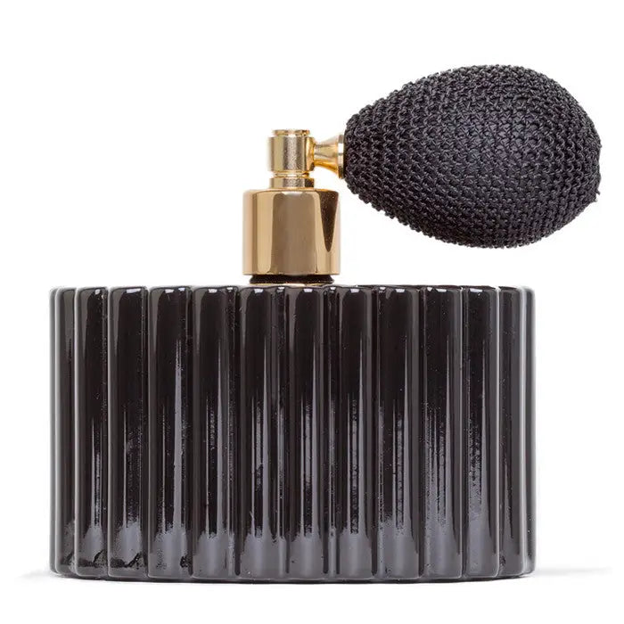 New Fluted 100ml black gloss atomizer with bulb &