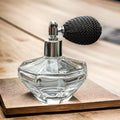 Octo shaped clear glass atomizer