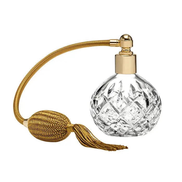 Royal Scot Hand Cut Lead Crystal London Round Perfume