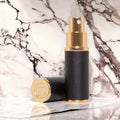The Essential Atomizer Saffiano Real Leather with Gold 8ml Fragrance Atomizer