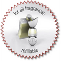 Sen7 White Classic Atomizer - TRAVEL,HANDBAG POCKET