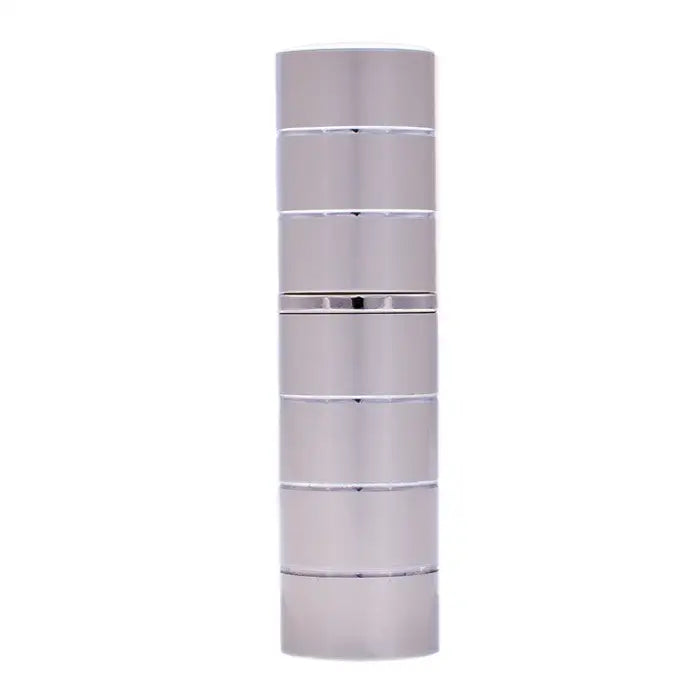 Silver 8ml atomizer with silver rings - silver ring - TRAVEL atomizer