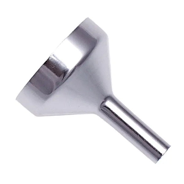 Strong small silver metal filling funnel - sturdy small