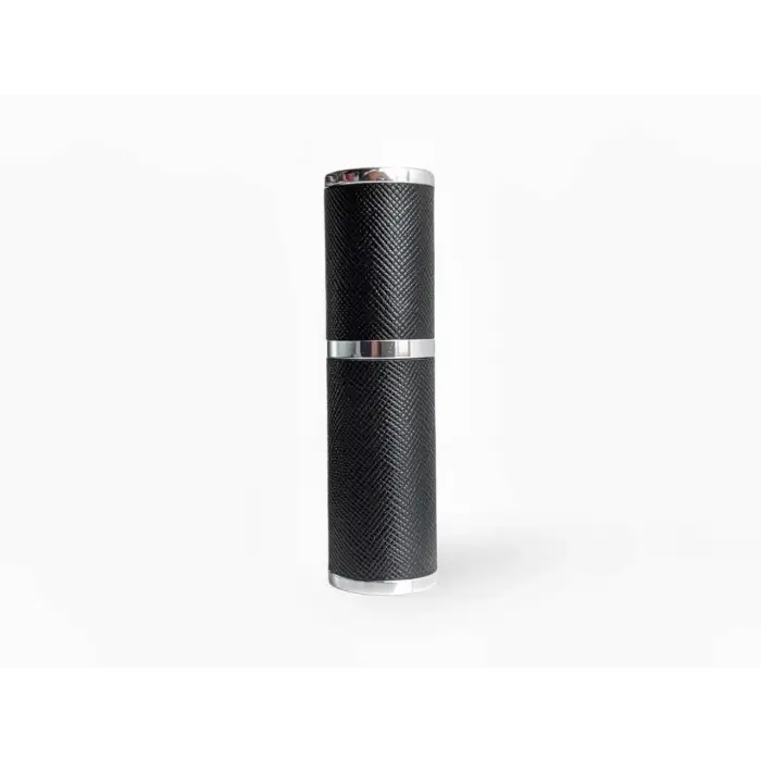 The Essential Atomizer Saffiano Real Leather Silver 8ml