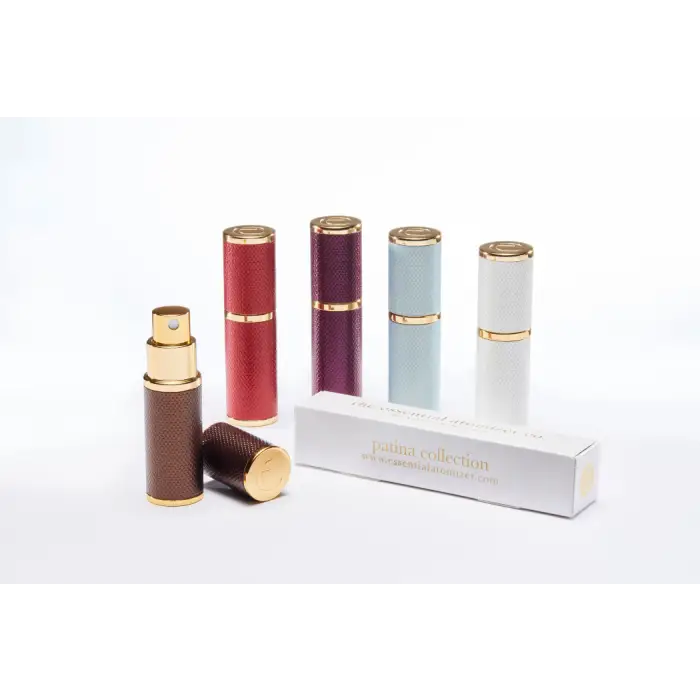 patina perfume atomiser range by the essential atomizer company