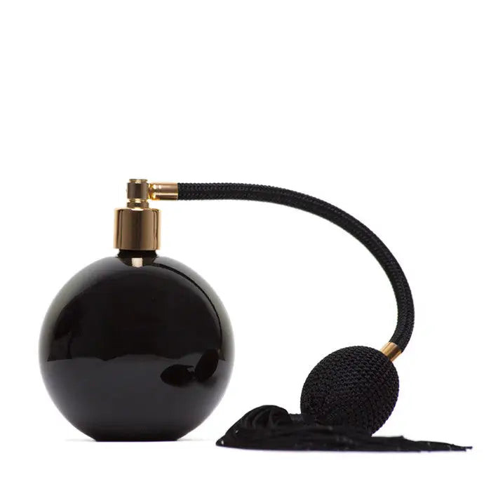 The New IRIS 100ml black gloss atomizer with flatt tassel &