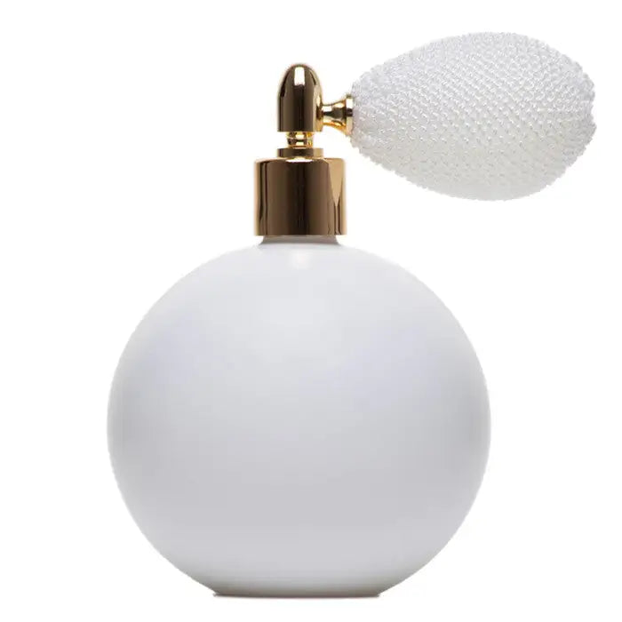The New IRIS 100ml matt white atomizer with bulb & white