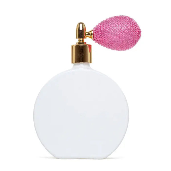 The New Swiss Barrel white gloss 100ml atomizer with bulb &