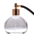 Thick cut glass with black tassel - CLEAR BLACK / CLEAR